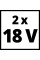 Акумулятори + зарядний пристрій на два акумулятори Einhell 18V 2x4.0Ah Twincharger Kit (4512112)