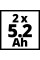Акумулятори Einhell 2 шт 18V PXC Twinpack 5.2 Ah (4511526)