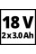 Акумулятор + зарядний пристрій на два акум. Einhell 18V 2x3.0Ah Twincharger Kit (4512083)