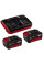 Акумулятор + зарядний пристрій на два акум. Einhell 18V 2x3.0Ah Twincharger Kit (4512083)