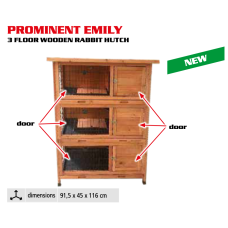 Трехэтажный крольчатник HECHT EMILY