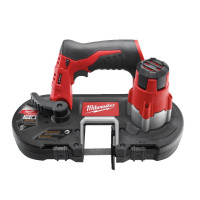 Пила стрічкова акумуляторна MILWAUKEE, M12 BS-0 (каркас, полотно, картонне пакування)