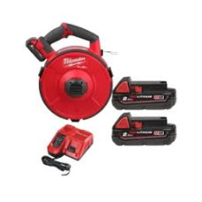 Пристрій акумуляторний для протягування кабелю MILWAUKEE, M18 FPFT-202 ST Set, 36м (зарядний пристрій M12-18 FC, 2 акумулятори M