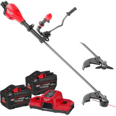 Тример акумуляторний безщiтковий MILWAUKEE, M18 F2BCU-122 (2х18В) (зарядний пристрій M18 DBSC, 2 акумулятори М18 FВ12 12Аг, карт