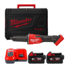 Шліфмашина пряма акумуляторна безщіткова MILWAUKEE, M18 FDGRB-502X, діаметр 6/8мм (зарядний пристрій М12-18 FC, 2 акумулятори М1