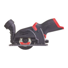 Шліфмашина універсальна відрізна акумуляторна безщіткова MILWAUKEE, M12 FCOT-0, діаметр 76мм (каркас, кожух, диски, картонне пак