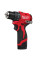 Дрель-шуруповёрт аккумуляторная бесщёточная MILWAUKEE, M12 BLDDRC-202С, 40Нм (ЗУ, 2х2Ач, кейс)