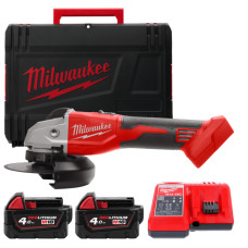 Шлифмашина угловая - болгарка аккумуляторная бесщёточная MILWAUKEE, M18 BLSAG125X-402X, Ø125мм