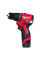 Дрель-шуруповёрт аккумуляторная бесщёточная ударная MILWAUKEE, M12 BLPDRC-202С, 40Нм(ЗУ,2х2Ач, кейс)