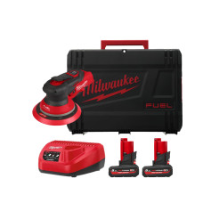 Шліфмашина ексцентрикова акумуляторна безщіткова MILWAUKEE M12 FROS5-502X, діаметр150мм (зарядний пристрій С12 С, 2 акумулятори
