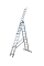 Лестница алюминиевая трёхсекционная GTM KME311 3x11 ступенек 2.99-7.31м